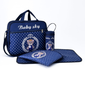 Hafta Bazaar by “Baby Sky Premium Diaper Bag Set with matching bags for organized baby care and travel.”