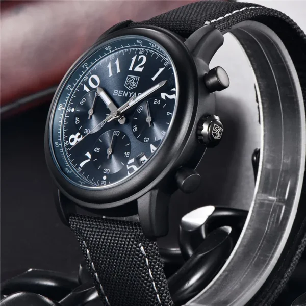 Hafta Bazar by Benyar-5190 Homme Series men’s wristwatch featuring a sleek dial, refined markers, and a durable stainless steel strap.