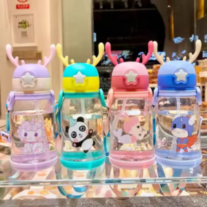 Hafta Bazaar by “Cute character water bottle beaker designed for safe and easy drinking for babies and kids.”