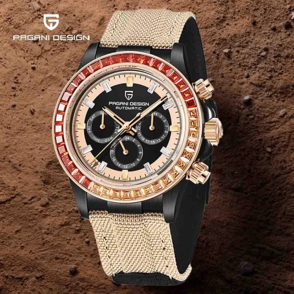 Hafta bazar by Pagani Design PD-1732 Luxury Chronograph Luxe Edition wristwatch featuring an elegant chronograph dial, luxury detailing, and a premium stainless steel bracelet.