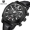 Hafta Bazar by Benyar-5205 Fusion Chrono Signature Series wristwatch featuring a black and silver dial, chronograph subdials, and a polished stainless steel strap.