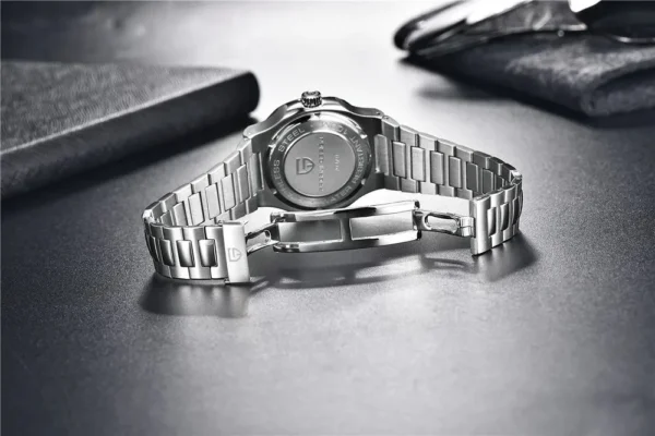 Hafta Bazaar by Pagani PD-1728 Benyar Nautilus Series watch featuring a signature octagonal bezel, textured dial, and stainless-steel bracelet.