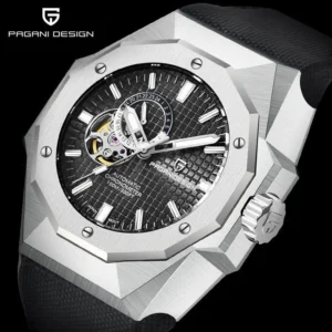 Hafta Bazaar by Pagani Design YS014 Radiant Legacy Series wristwatch with a modern stainless-steel build, detailed dial, and luminous hands.