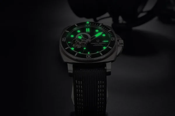 Hafta Bazaar by Pagani Design PD-1736 Automatic Series watch with a sleek stainless-steel case, open-heart automatic movement, and refined dial detailing.