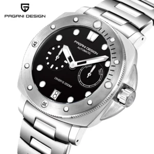 Hafta Bazaar by Pagani Design PD-1767 Automatic Diver Edition watch with a rugged stainless-steel case, rotating dive bezel, luminous markers, and sporty diver styling.