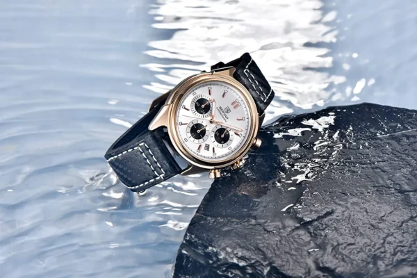 Hafta Bazar by Benyar 5195 Aquista Luxury Series wristwatch with stainless steel case, elegant dial, and leather or metal strap.