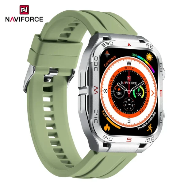 Hafta Bazaar by Naviforce NT11 Advanced FitPro Smartwatch featuring a sleek touchscreen display, fitness tracking sensors, and a modern sporty design.