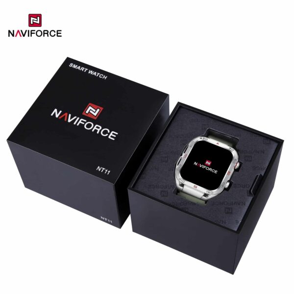 Hafta Bazaar by Naviforce NT11 Advanced FitPro Smartwatch featuring a sleek touchscreen display, fitness tracking sensors, and a modern sporty design.