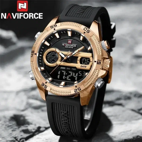 Hafta Bazaar by “Naviforce NF-9223 Dual Mastery men’s analog-digital multifunction watch.”