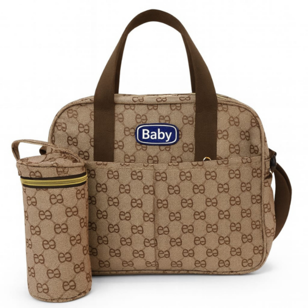 Hafta Bazaar by “Baby Classic Premium Printed Mother Bag with matching feeder cover and spacious compartments for baby essentials.”