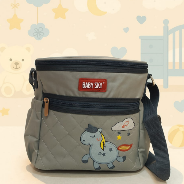 Hafta Bazaar by “Baby Sky premium pony diaper shoulder bag with multiple pockets for organized baby travel essentials.”
