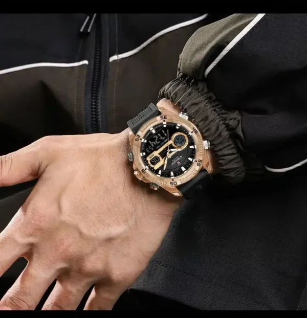 Hafta Bazaar by “Naviforce NF-9223 Dual Mastery men’s analog-digital multifunction watch.”