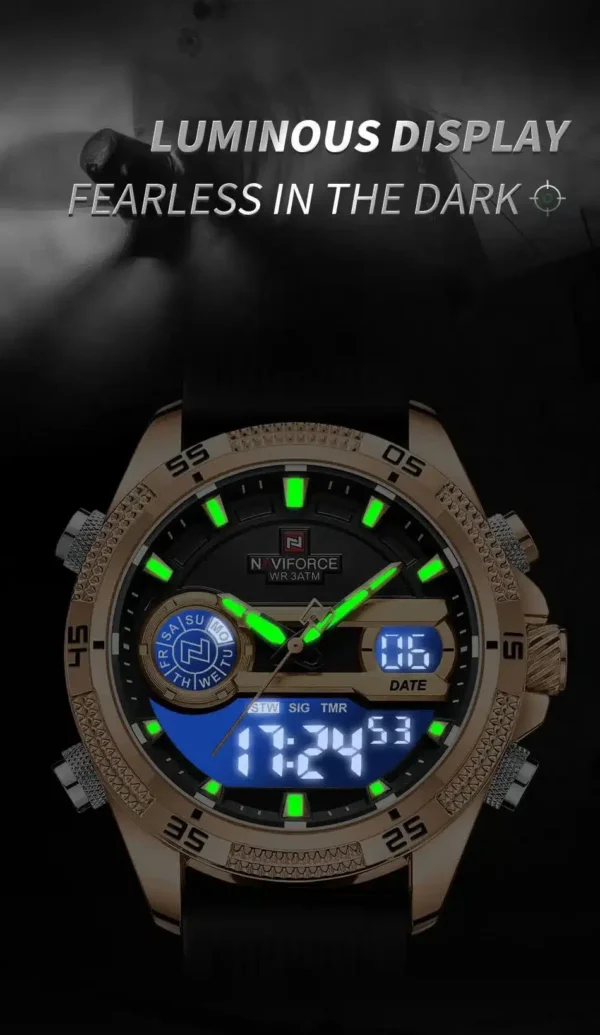 Hafta Bazaar by “Naviforce NF-9223 Dual Mastery men’s analog-digital multifunction watch.”