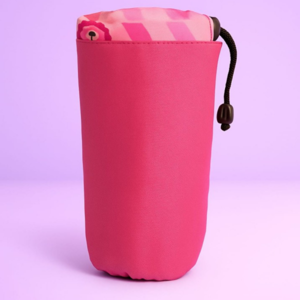 Hafta bazaar by Pink baby diaper bag set with matching bottle holder and foldable changing mat for newborns and moms.