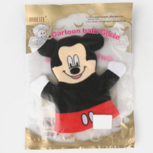 Hafta Bazaar by “Soft cartoon bath gloves designed for gentle and fun baby and kids bathing.”
