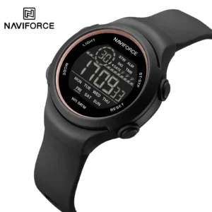 Hafta Bazaar by Naviforce NF-7119 Digital Diva dual display stylish women’s wristwatch in modern elegant design.