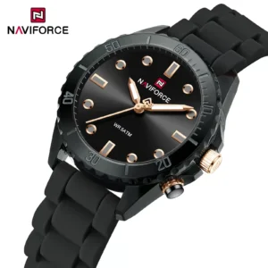 Hafta Bazaar by “Naviforce NF-7115 Elara elegant women’s wristwatch with minimalist dial.”