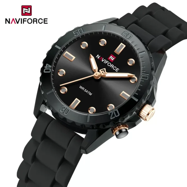 Hafta Bazaar by “Naviforce NF-7115 Elara elegant women’s wristwatch with minimalist dial.”