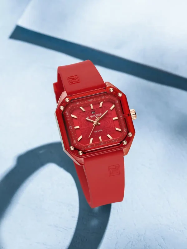 Hafta Bazaar by “Naviforce NF-7106 Square Essence women’s watch with elegant square dial.”