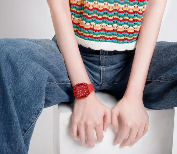 Hafta Bazaar by “Naviforce NF-7106 Square Essence women’s watch with elegant square dial.”