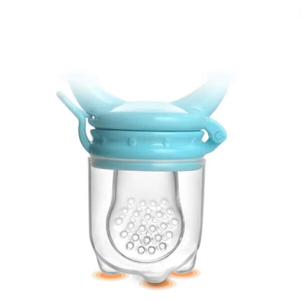 Hafta Bazaar by “Baby rattle fruit pacifier made with soft silicone for safe feeding, teething, and playful sound.”
