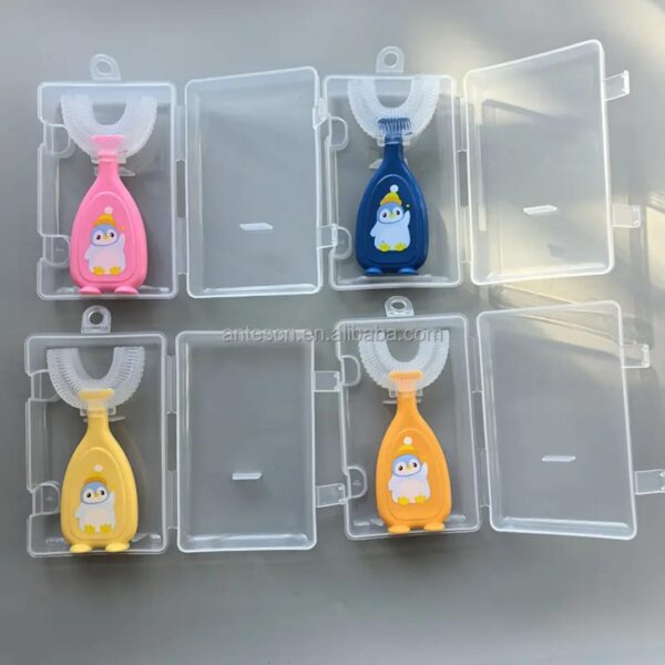 Hafta bazaar by “Character U-shape baby teether made from soft silicone for gentle gum soothing.”