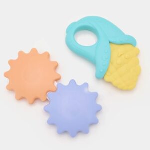 Hafta Bazaar by Two-piece baby rattle set with colorful, child-safe design for newborn sensory play.