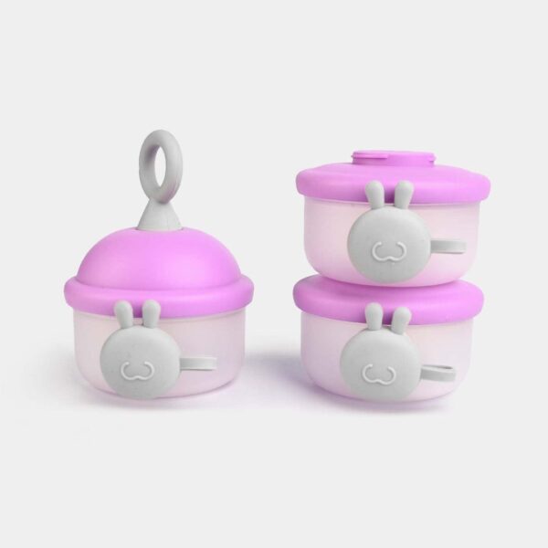 Hafta Bazaar by Three-layer milk powder container with stackable compartments and secure lids for baby formula storage.