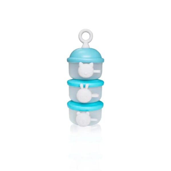 Hafta Bazaar by Three-layer milk powder container with stackable compartments and secure lids for baby formula storage.