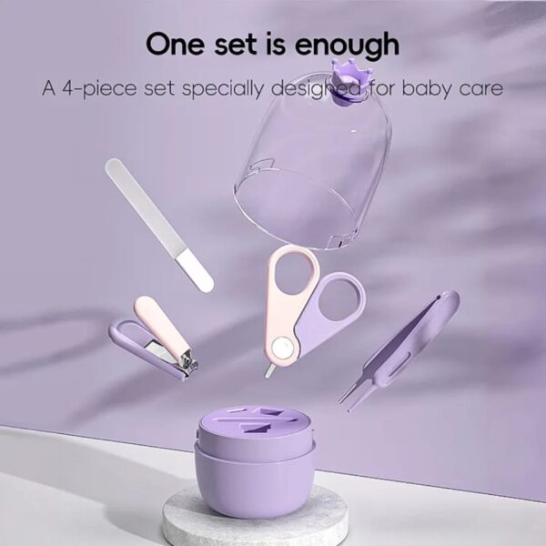 Hafta Bazaar by “Crown baby manicure set with nail cutter, scissors, and file for safe infant nail care.”