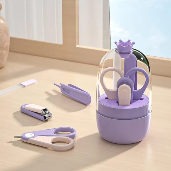 Hafta Bazaar by “Crown baby manicure set with nail cutter, scissors, and file for safe infant nail care.”