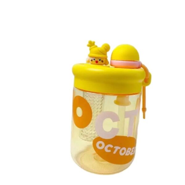 Hafta Bazaar by “Cute cartoon water bottle beaker with spill-resistant lid for babies and kids.”
