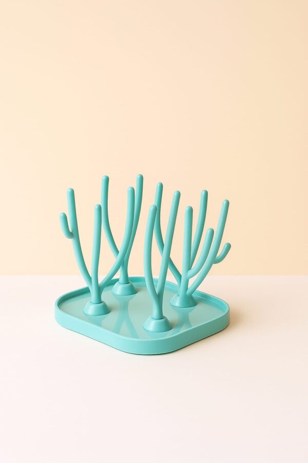 Hafta Bazaar by “Drain rack with cleaning brush used for drying baby bottles, cups, and feeding accessories.”