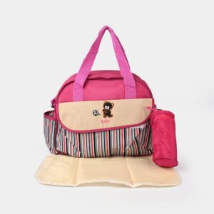 Hafta Bazaar by “Essential baby care mother bag with multiple compartments for organizing baby essentials.”