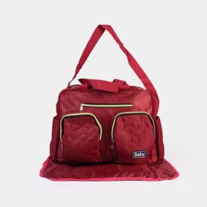 Hafta Bazaar by “Essential baby care mother bag with multiple compartments for organizing baby essentials.”