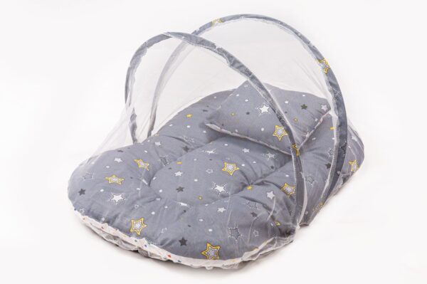 Hafta Bazaar by “Soft baby bedding set with breathable mosquito net providing safe and insect-free sleep for newborns.”