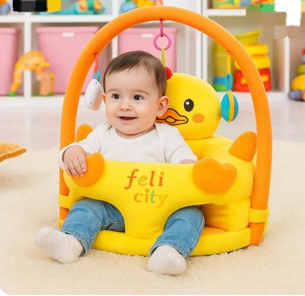 hafta bazaar by “Soft plush Baby Bear Activity Sofa Seat designed to support babies while sitting and playing.”