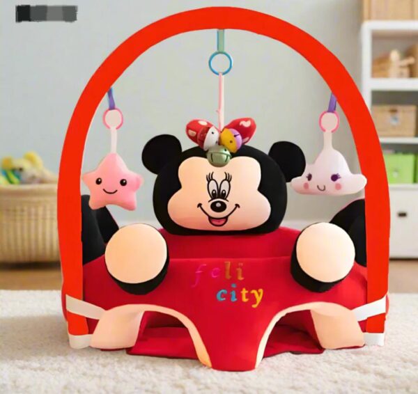 hafta bazaar by “Soft plush Baby Bear Activity Sofa Seat designed to support babies while sitting and playing.”