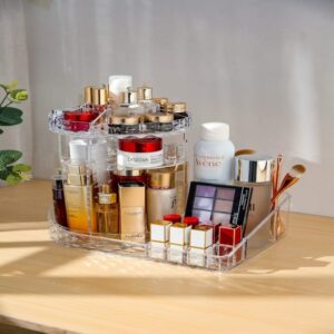 hafta bazaar by Big size rotating dressing case cosmetics organizer with multiple compartments.
