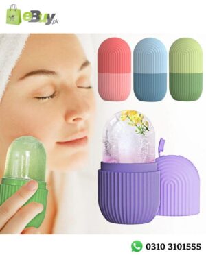 hafta bazaar by Silicone facial ice roller used for cooling and soothing facial skincare massage.
