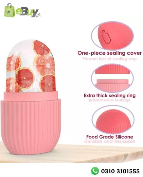 hafta bazaar by Silicone facial ice roller used for cooling and soothing facial skincare massage.