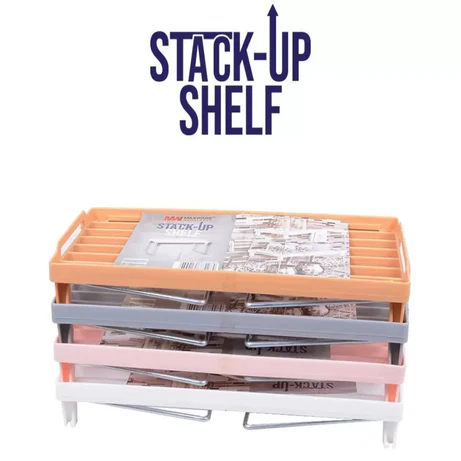 hafta bazaar by Stack-up shelf with multiple tiers designed for organized storage and space saving.