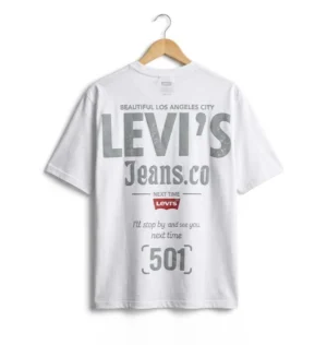 Levi's Los Angeles Graphic White T-Shirt – 501 Edition